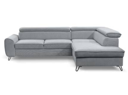 Coltar extensibil IDYLLA cu lada pentru depozitare, tetiere reglabile, personalizabil 250x200cm