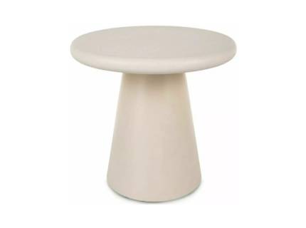 Masuta AURORA ECRU din MDF + microciment ecru 45xH50cm 