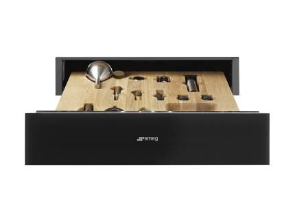 SERTAR DE SOMELIER incorporabil Smeg Linea Aesthetic CPS115B3, negru, finisaj inox