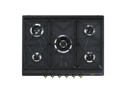 Plita incorporabila pe gaz Smeg Colonial SRV876AOGH, 70 cm, antracit, retro