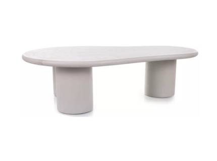 Masuta SELENA din microciment gri deschis 130x80xH35cm