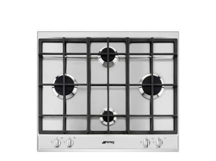 Plita incorporabila pe gaz SmegSelezione Aesthetic P260XGH, 60 cm, inox