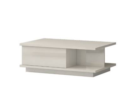 Masuta cu 1 sertar pentru depozitare PIANO BEIGE 104x65x36cm bej lucios