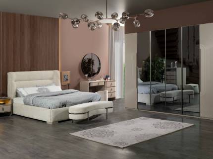 Dormitor PARIS CU PAT DE 160X200CM Varianta 1