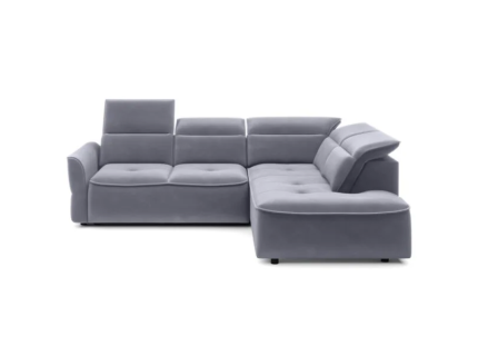 Coltar cu reglaj electric MURILLO L cu lada pentru depozitare, tetiere reglabile, personalizabil 261x218cm