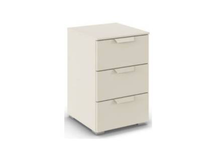 Noptiera cu 3 sertare ADITIO 40x42x61cm champagne, maner champagne