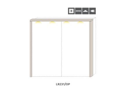 Rama passepartout dulap cu LED 230cm OPERA 