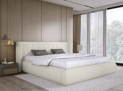 Pat tapitat cu somiera si spatiu pentru depozitare FLORENCE 140/ 160/ 180cm personalizabil 