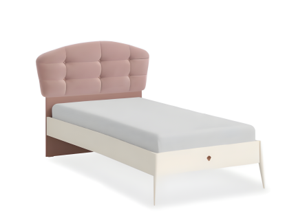 Pat (120x200cm) cu tablie ELEGANCE 