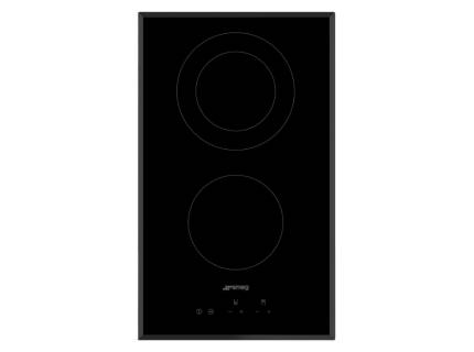 Plita incorporabila vitroceramica Smeg SE332EB, 30 cm latime