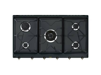 Plita incorporabila pe gaz Smeg Colonial SRV896AOGH, 90 cm, antracit, retro