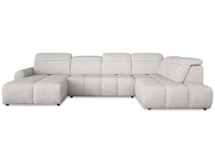 Coltar cu reglaj electric MATEO XL cu lada pentru depozitare, tetiere reglabile, personalizabil 358x223x183cm