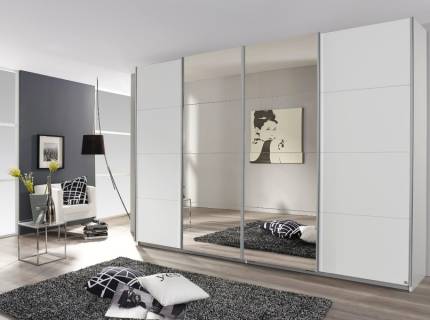 Dulap alb alpin/oglinda 271x211x62cm SYNCRONO