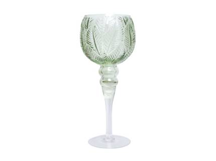 Cupa sticla verde 13x30cm