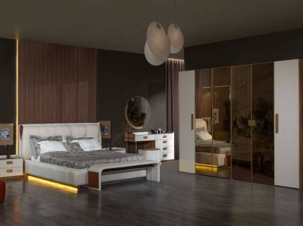 Dormitor MELISSA CU PAT DE 180X200CM