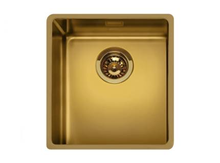 Chiuveta de bucatarie Smeg VSTR34BRX, 34 cm, auriu