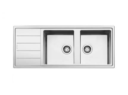 Chiuveta de bucatarie Smeg LDR116-2, 116 cm latime, inox