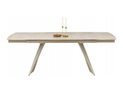 Masa extensibila ARMANI TRAVERTIN din otel sinterizat travertin, otel vopsit casmir 165-241x90xH77cm 