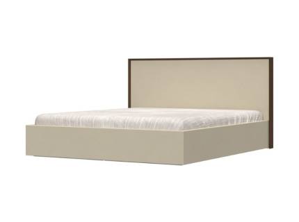 Pat tapitat crem cu somiera LEFT (160 / 180cm) 