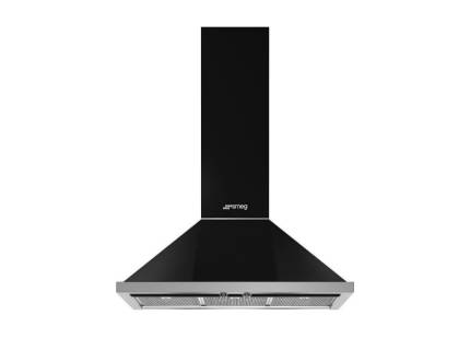 Hota semineu Smeg Portofino KPF9BL, 90 cm, neagra