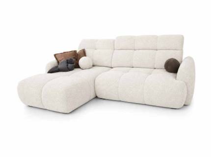 Coltar cu reglaj electric RUBIO S cu lada pentru depozitare, tetiere reblabile, personalizabil 283x183cm 
