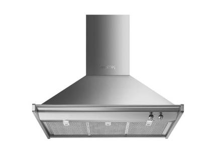 Hota semineu Smeg Classic KD90HXE, 90 cm, inox, retro