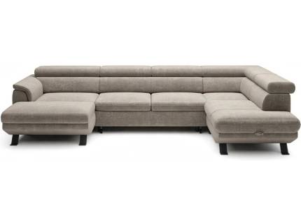 Coltar extensibil RAVEN XL cu lada pentru depozitare, tetiere reglabile, personalizabil 334x198x162cm