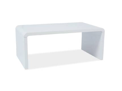 Masuta MIO din MDF alb lucios 100x60xH45cm