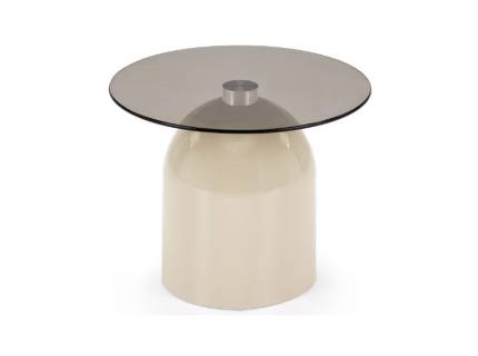 Masuta STARK S din sticla, otel vopsit in camp electrostatic casmir 50xH41cm