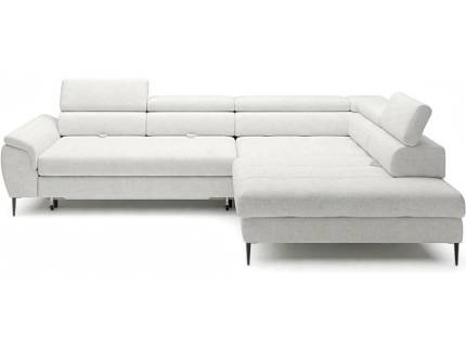 Coltar extensibil EMPOLI L cu lada pentru depozitare, tetiere reglabile, spatar reglabil, personalizabil 289x218cm