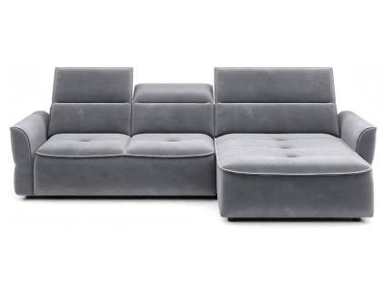 Coltar cu reglaj electric MURILLO MINI cu lada pentru depozitare, tetiere reglabile, personalizabil 260x175cm