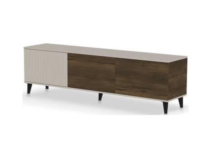 Comoda TV cu 3 usi RANDOM 2 180x52x40cm casmir/ nuc