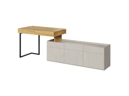 Set birou mare cu comoda TEEN FLEX 11A 244-279x61x76cm