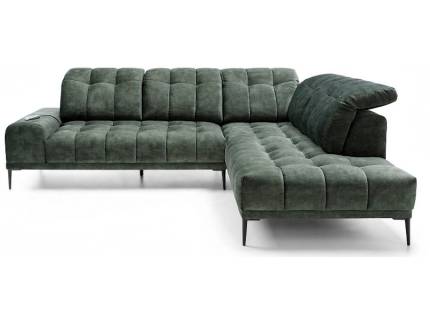 Coltar cu reglaj electric GRENADA L cu tetiere reglabile, personalizabil 276-284x226-234cm