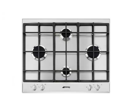 Plita incorporabila pe gaz SmegSelezione Aesthetic S264X2, 60 cm, inox