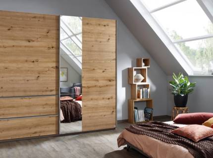 Dulap stejar artisan/oglinda 218x210x59cm SEVILLA