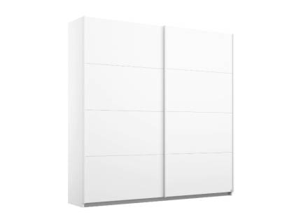 Dulap cu usi glisante MEMPHIS 181x210x62cm alb alpin, maner aluminiu