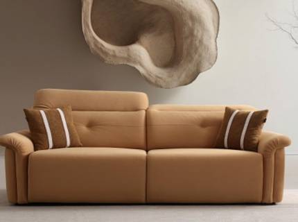 Canapea fixa VIGO cu tetiere reglabile 240x100cm, personalizabil 