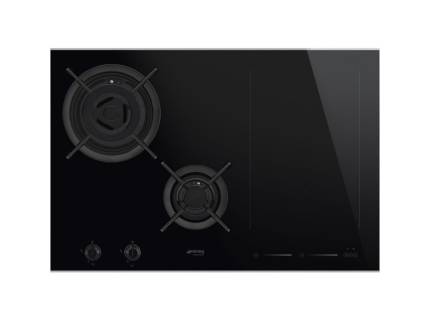 Plita incorporabila mixta Smeg Dolce Stil Novo PM6721WLDX, 75 cm latime, finisaj inox, Wok