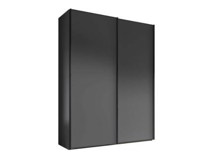 Dulap cu 2 usi glisante 150x222x68cm grafit mat, maner grafit model 01 SINFONIE PLUS 