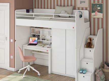 Scara cu spatiu pentru depozitare STUDIO VARIA WHITE 
