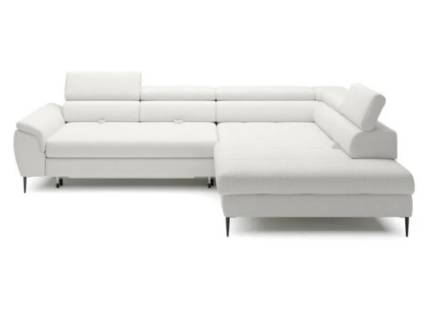 Coltar extensibil EMPOLI L cu lada pentru depozitare, tetiere reglabile, spatar reglabil, personalizabil 289x218cm