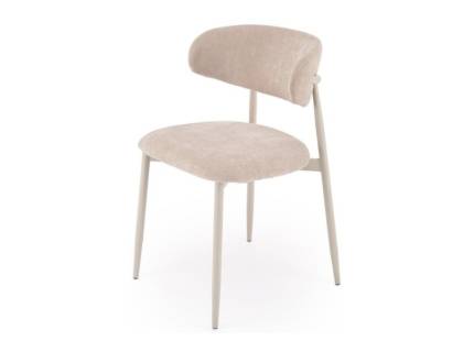 Scaun tapitat K607 CS material textil beige 52x50xH78cm, picioare casmir
