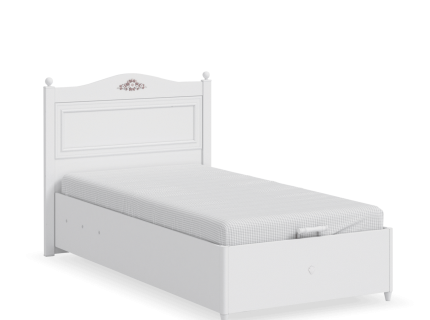 Pat cu lada (100x200cm) RUSTIC