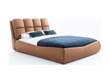 Pat tapitat cu lada pentru depozitare si Led (180X200CM) VOLARE