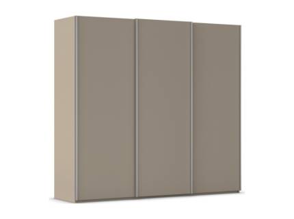 Dulap cu usi glisante TARO 242x223x69cm fango, maner aluminiu 