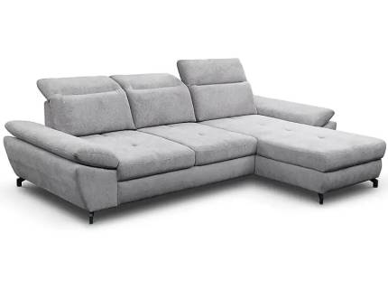 Coltar extensibil PAOLO reversibil, cu lada pentru depozitare, tetiere reglabile, spatar reglabil, personalizabil 292x201cm