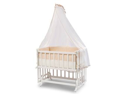 Patut lateral pentru pat cu saltea si accesorii (50x90cm) SERENITY