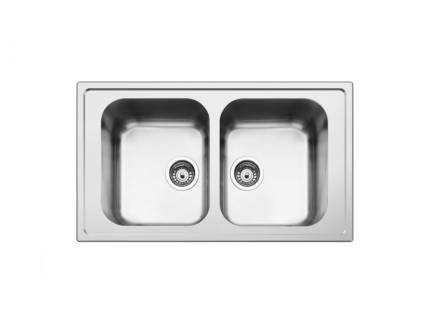 Chiuveta de bucatarie Smeg LLR862-2, 86 cm latime, inox