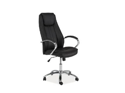 Scaun de birou reglabil pe inaltime, rotativ cu mecanism TILT Q-036 black